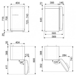Smeg FAB5ROR5 34公升 50年代復刻 迷你酒吧雪櫃 (橙色)